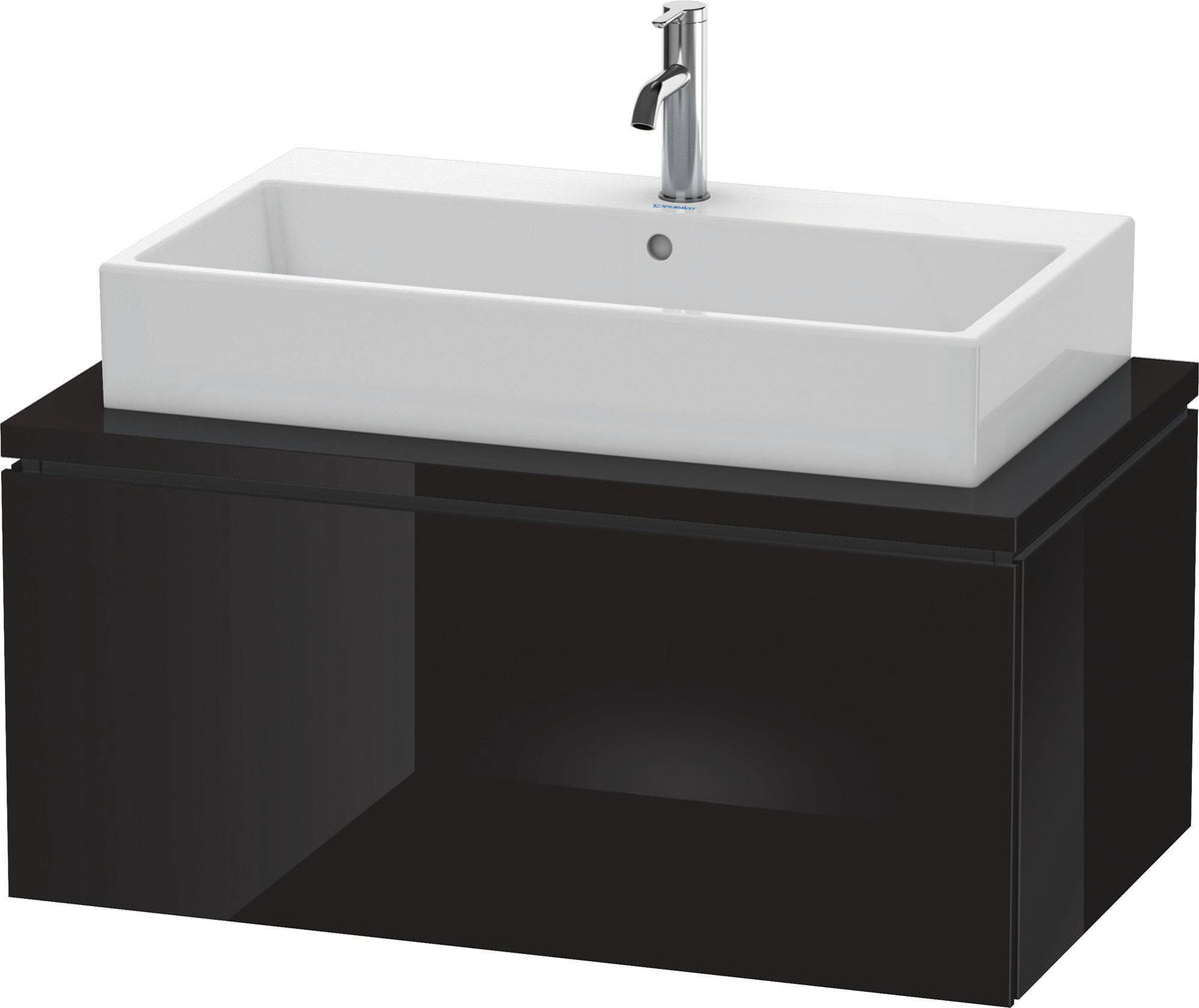 DURAVIT L-Cube Waschtischunterbau 920 mm betongrau matt mit 1 Auszug und Tip-on-Technik