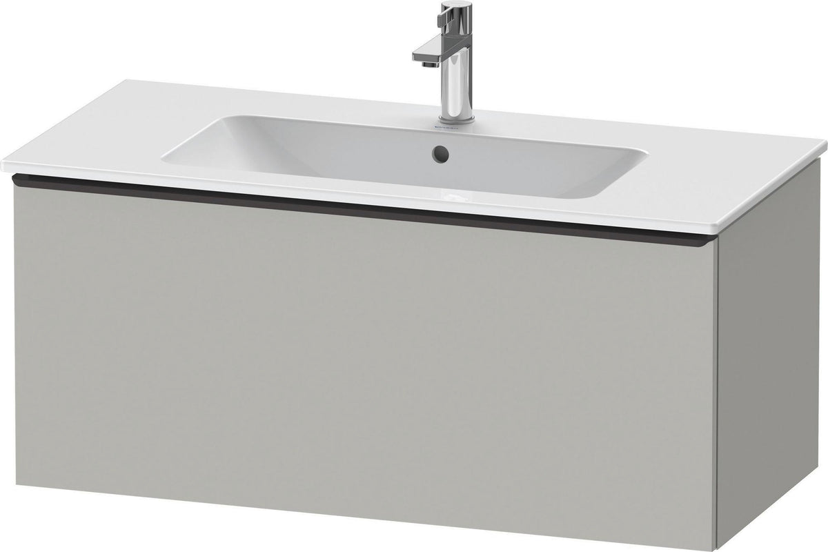 Duravit D-Neo Waschtischunterbau 1010 mm, 1 Auszug, Weiß Matt, Griff Bronze Gebürstet, Wandhängend
