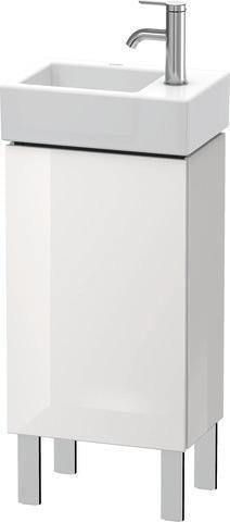 Duravit L-Cube Waschtischunterbau 582x364x241mm betongrau matt, Anschlag links, 1 Tür