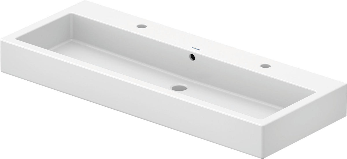 DURAVIT Waschtisch Vero 1200 mm mit Überlauf & Hahnlochbank – Weiß, WonderGliss