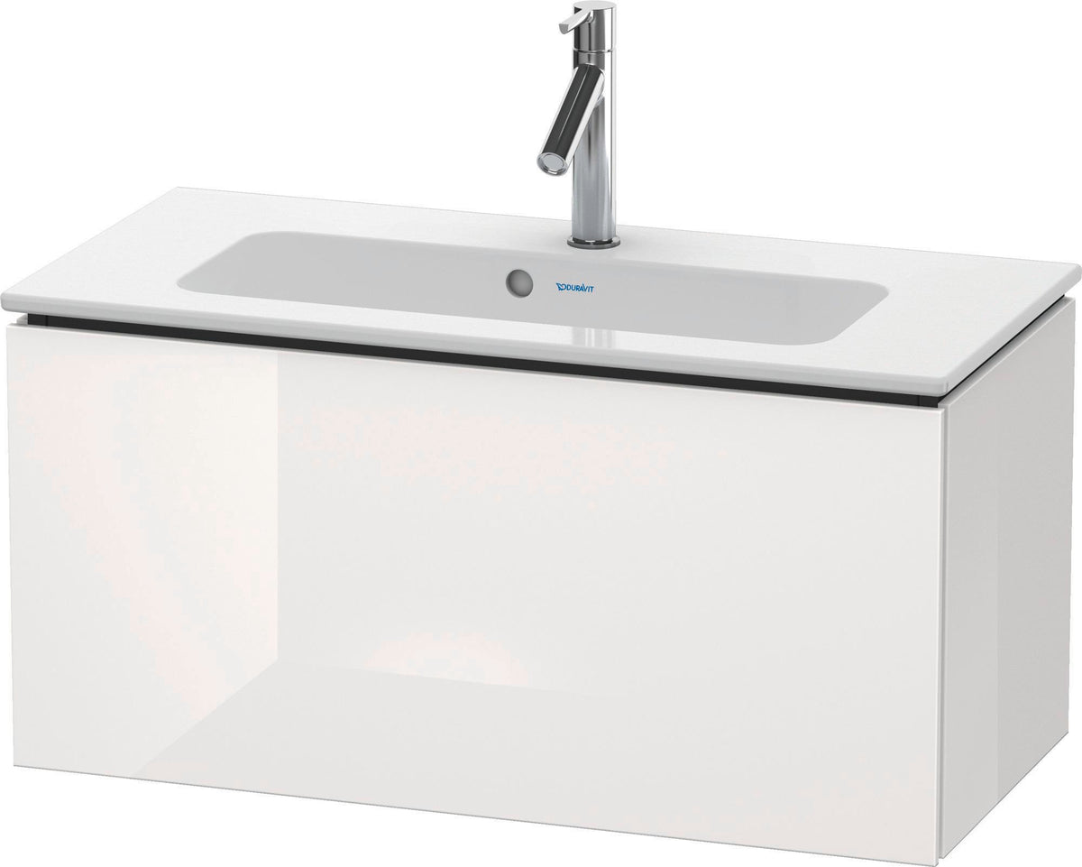 Duravit L-Cube Waschtischunterbau 820 mm Weiß Matt mit 1 Auszug und Tip-On-Technik