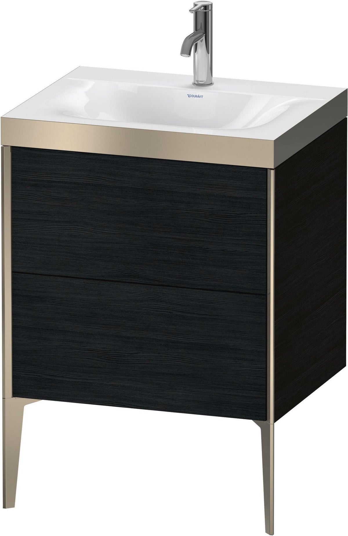 DURAVIT XViu c-bonded Waschtischunterbauset 610x600x480mm Eiche mit 2 Auszügen