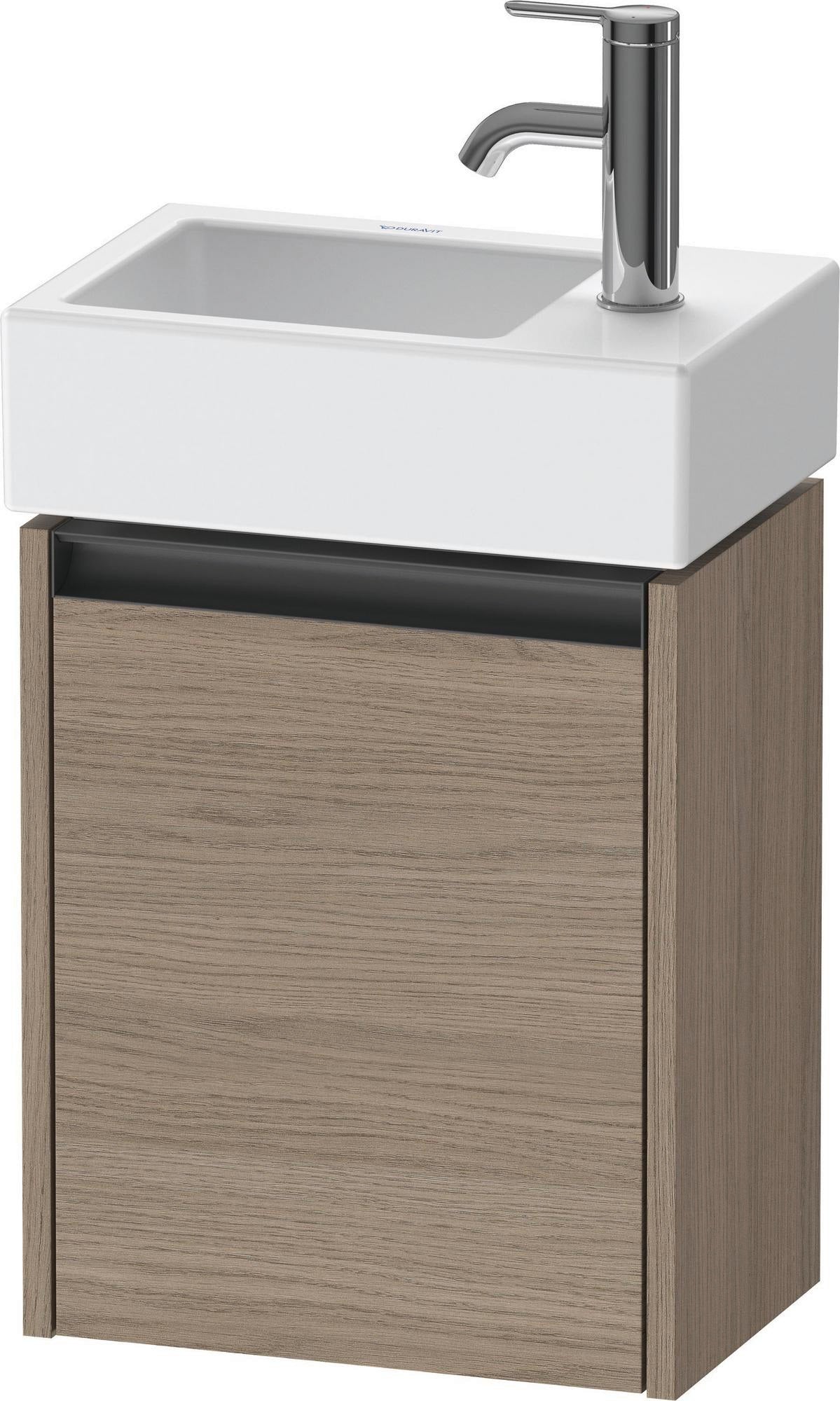 DURAVIT Ketho.2 Waschtischunterbau 364 mm Eiche Terra mit Türanschlag links
