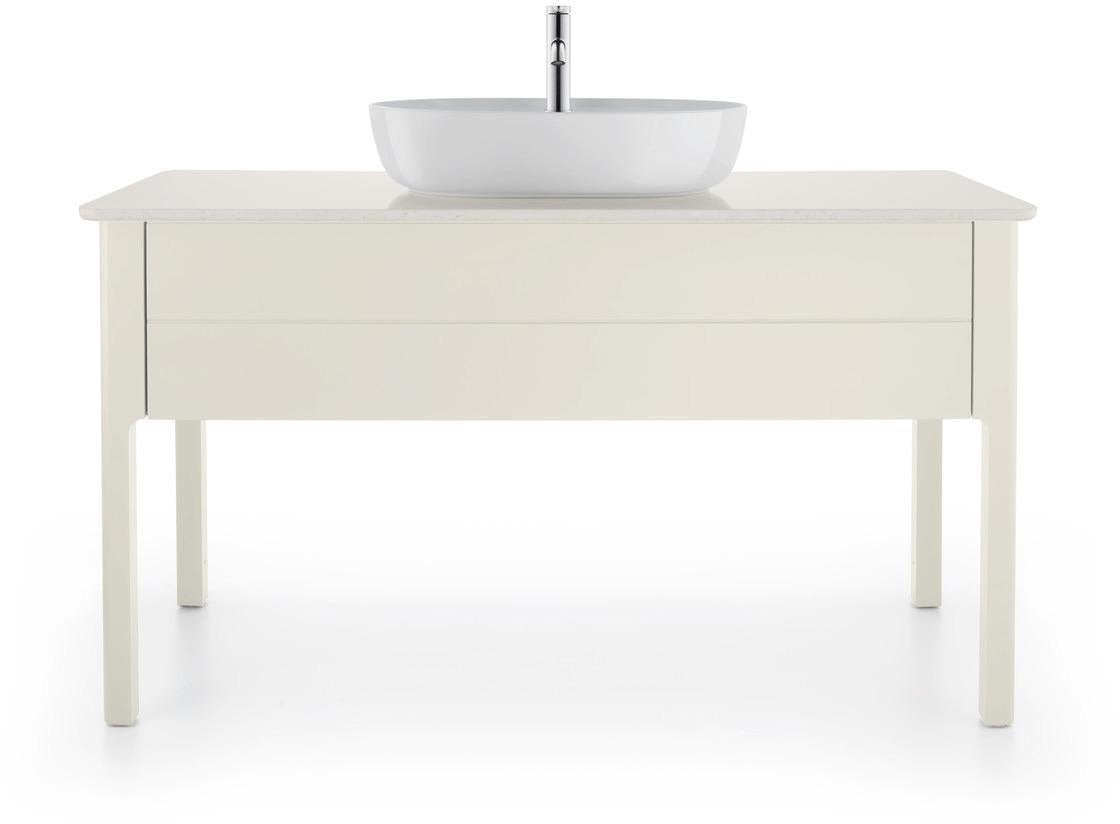 Duravit Luv Waschtischunterbau bodenstehend 1338 mm mit 1 Auszug Weiß Seidenmatt