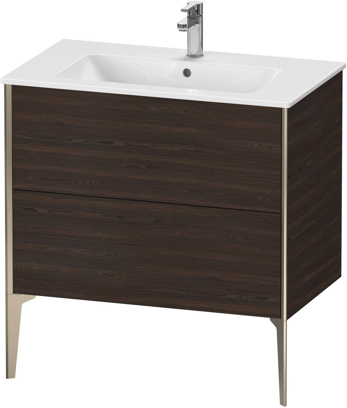 DURAVIT XViu Waschtischunterbau bodenstehend 594x810x480 mm mit 2 Auszügen, weiß matt