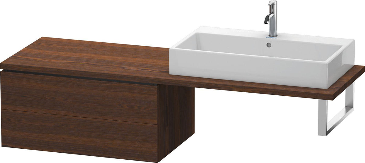 Duravit L-Cube Unterschrank für Konsole 820 mm, 2 Schubkästen, Weiß Matt