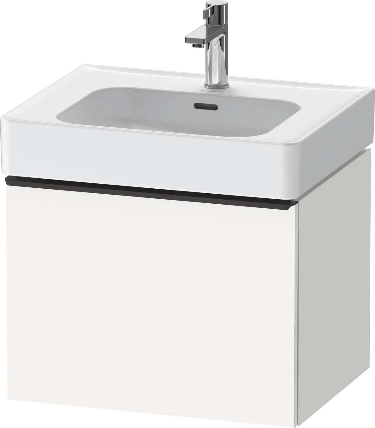 DURAVIT D-Neo Waschtischunterbau 584 mm Eiche Schwarz Matt mit Bronze Griff