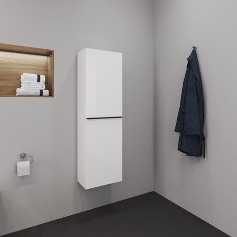 Duravit D-Neo Halbhochschrank 400 mm Eiche mit 1 Tür und Soft-Close