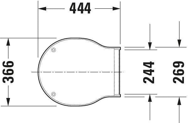 DURAVIT WC-Sitz Foster Weiß mit Absenkautomatik – Duroplast, Edelstahl-Scharniere