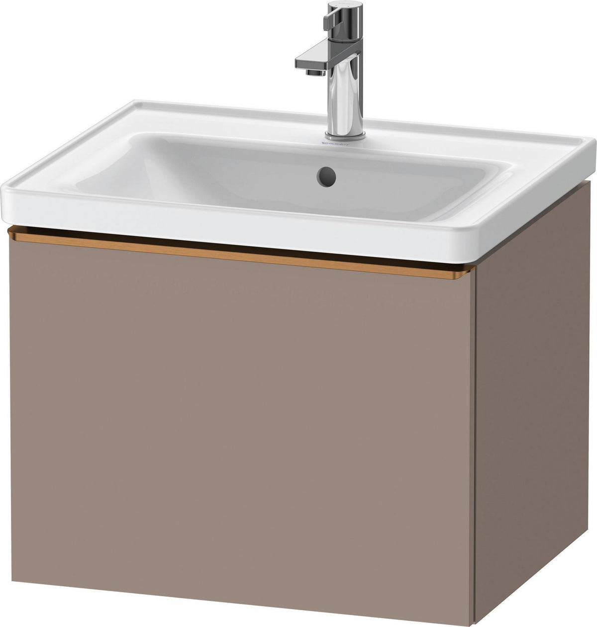 DURAVIT D-Neo Waschtischunterbau 584 mm betongrau matt mit 1 Auszug und Soft-Close
