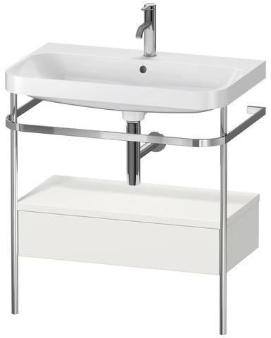 Duravit Waschtischset Happy D.2 Plus 775x490mm Taupe Supermatt – Einrichtungssystem Nussbaum Mitte