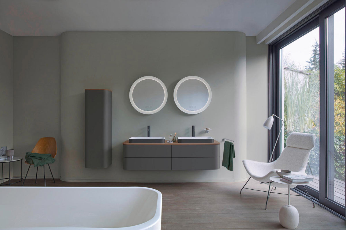 DURAVIT C.1 Einhebel-Waschtischmischer L ohne Zugstange, Schwarz Matt, 136 mm Ausladung