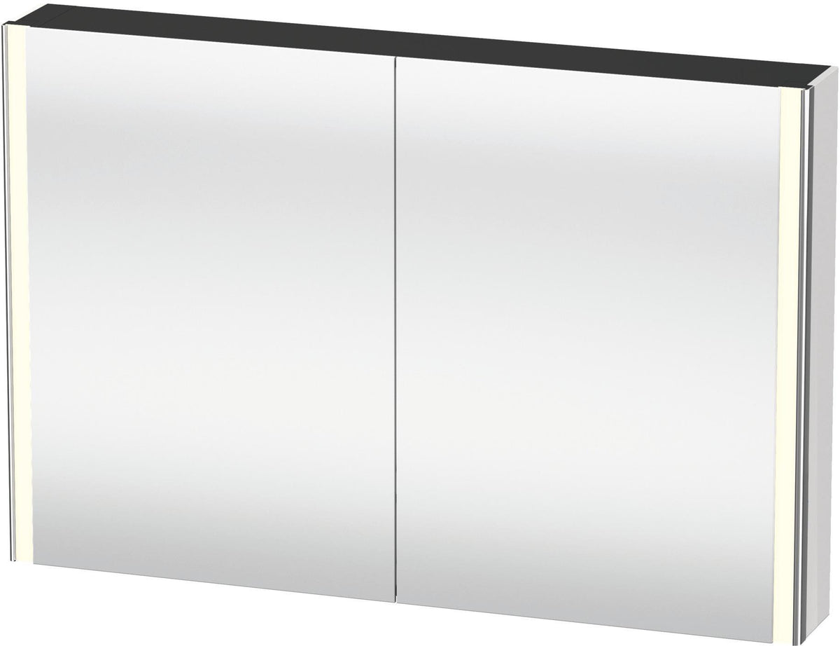 DURAVIT XSquare Spiegelschrank 1200 mm mit LED-Beleuchtung, Soft-Close und Front- sowie Innenspiegel