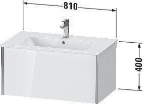 Duravit Waschtischunterbau XVIU 810x400x480mm 1 Az Pro Cha ma ta s-matt