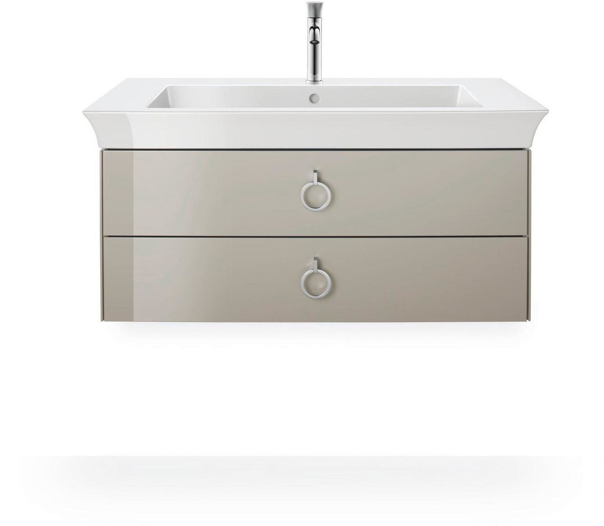 DURAVIT White Tulip Möbelwaschtisch 1050 mm Weiß mit Überlauf und WonderGliss