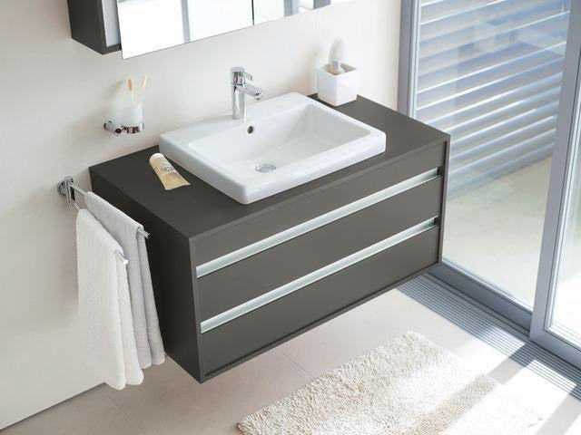 DURAVIT Einbauwaschtisch Vero 550 mm mit WonderGliss, 1 Hahnloch, Überlauf, weiß