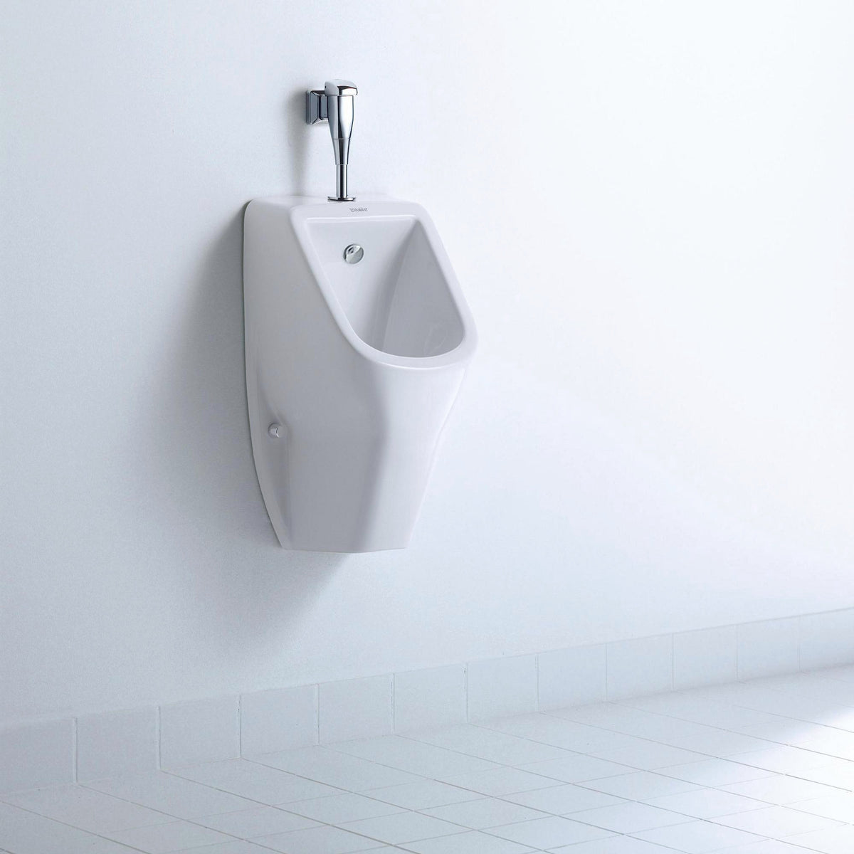 DURAVIT D-Code Urinal weiß spülrandlos Zulauf oben 565 mm – ohne Fliege
