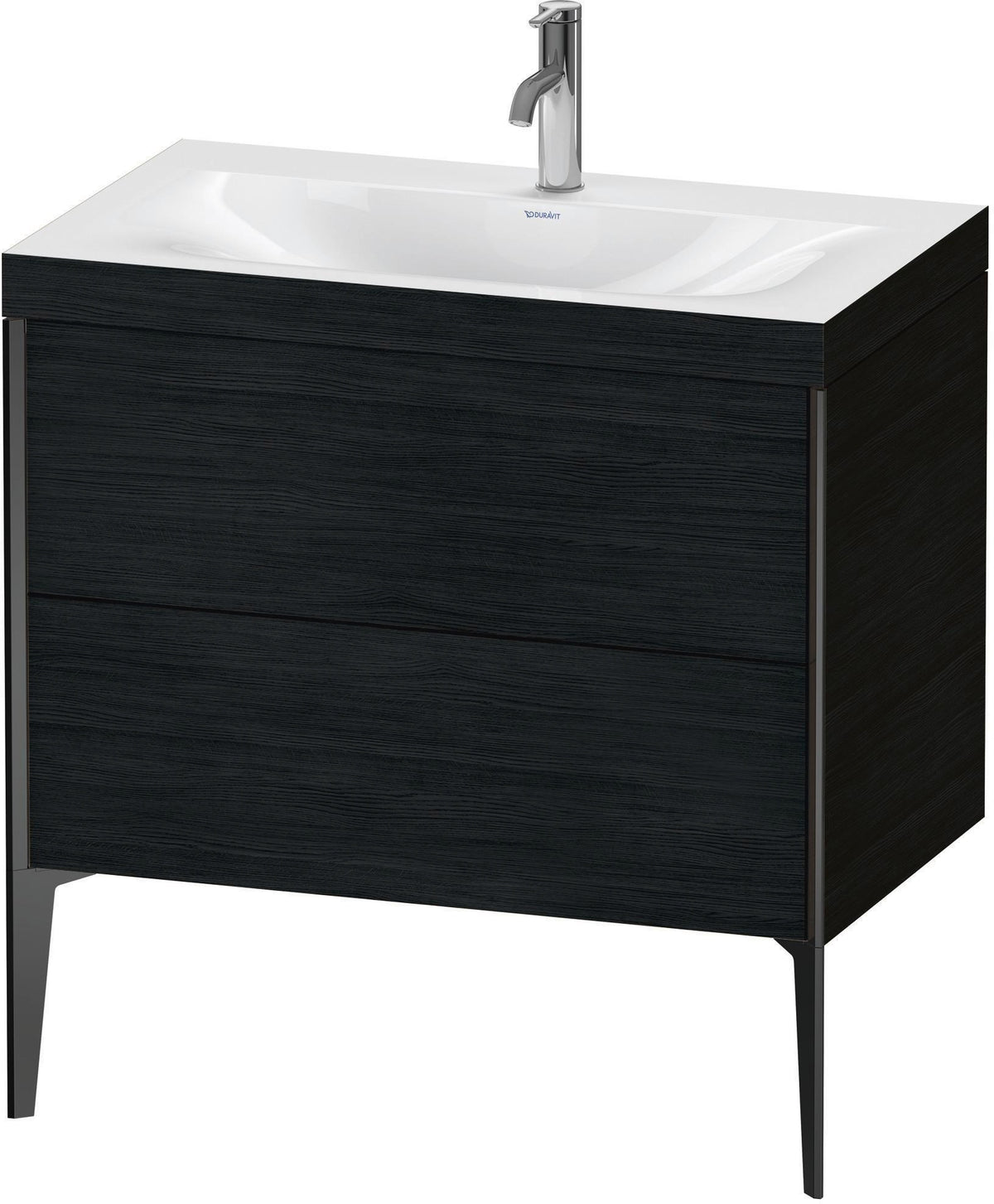 DURAVIT XViu c-bonded Waschtischset 800 mm mit 2 Auszügen, bodenstehend, Soft-Close