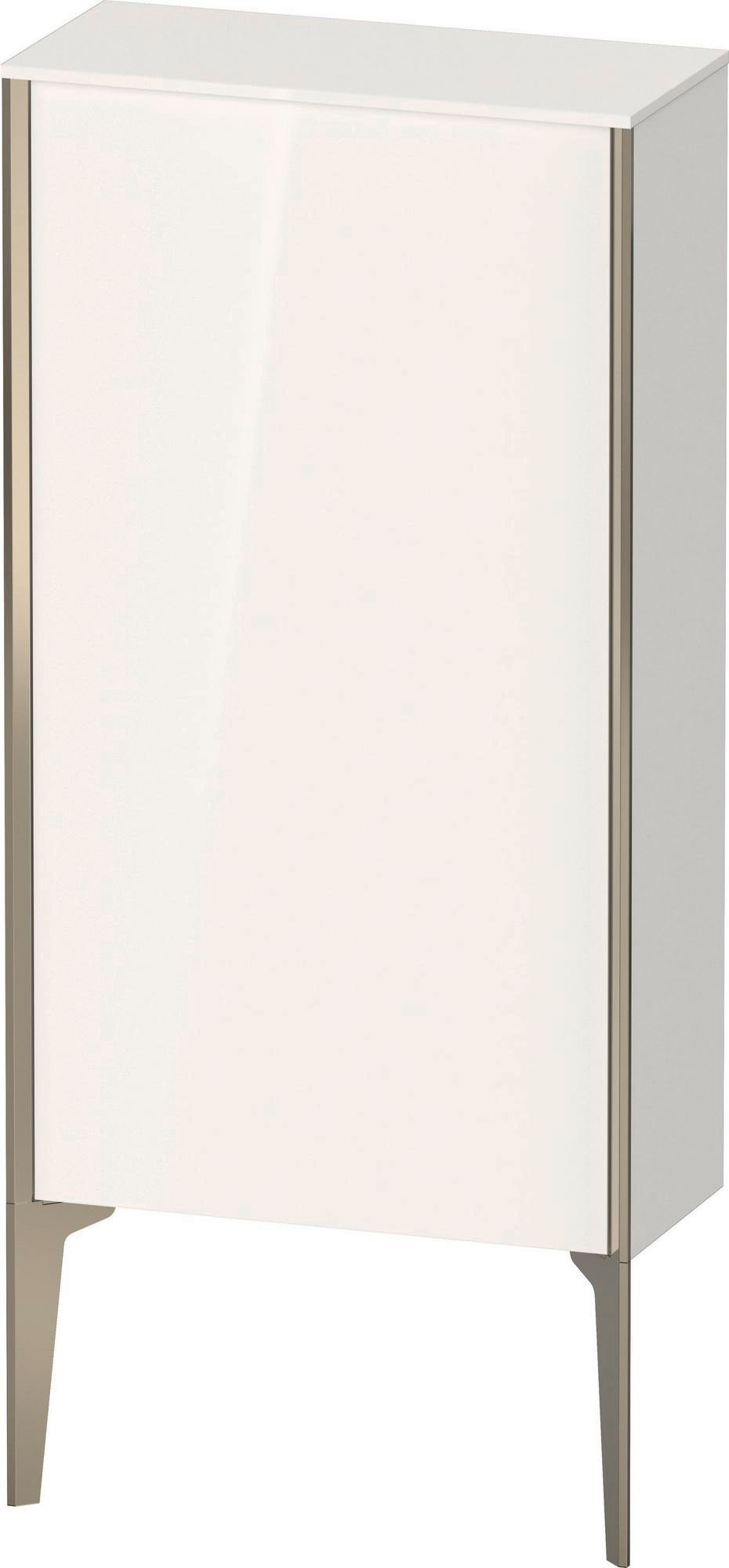 DURAVIT Halbhochschrank XViu 890 mm Eiche Schwarz matt mit Tip-on Technik