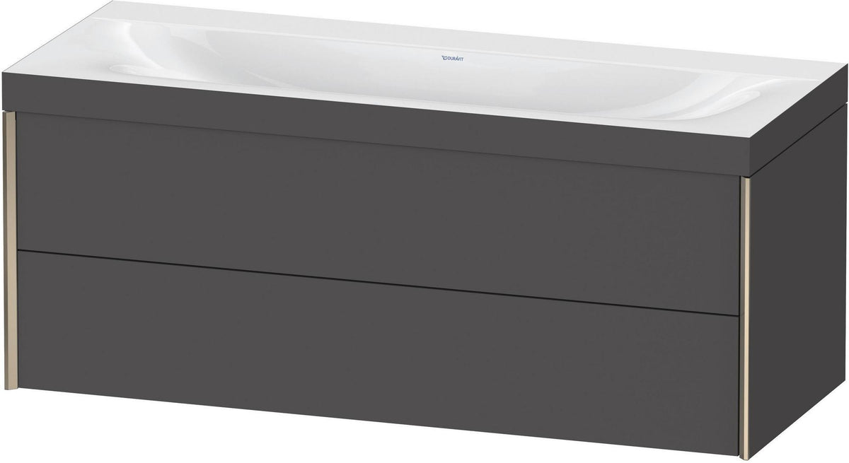 DURAVIT XViu c-bonded Waschtischunterbauset 1200 mm wandhängend mit 2 Schubkästen