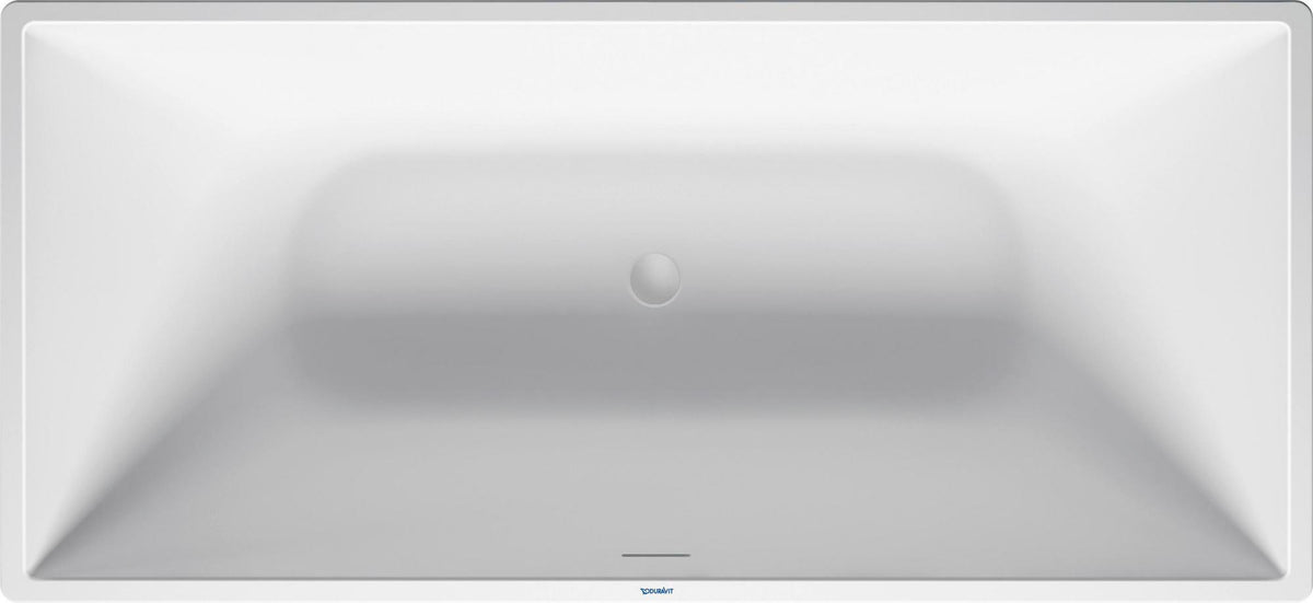 Duravit DuraSquare Freistehbadewanne 1600x750 mm weiß matt Mineralguss mit 2 Rückenschrägen