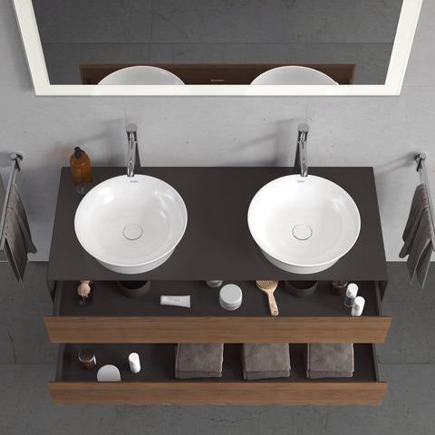 DURAVIT White Tulip Konsolenwaschtischunterbau 1300 mm, 2 Schubkästen, weiß seidenmatt, wandhängend
