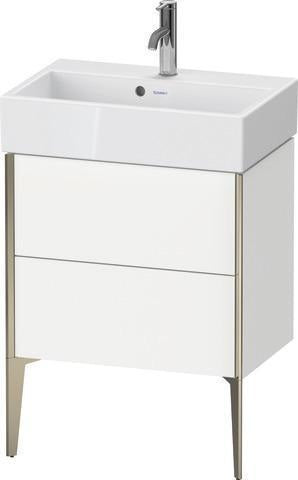 Duravit Waschtischunterbau XVIU 584x733x384mm 2 Auszüge Nussbaum mittel s-matt
