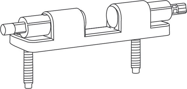 Duravit Scharnier-Set für WC-Sitz Universal Ersatzteil Edelstahl 0061681000