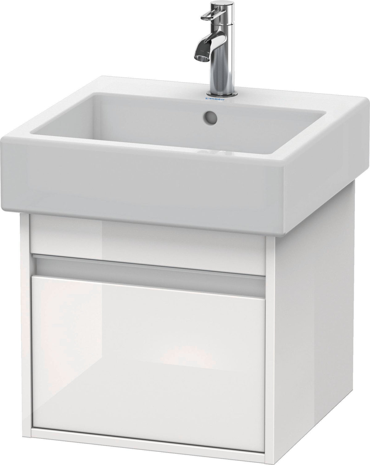 DURAVIT Ketho Waschtischunterbau 450 mm wandhängend, 1 Auszug, weiß matt – Christian Werner Design