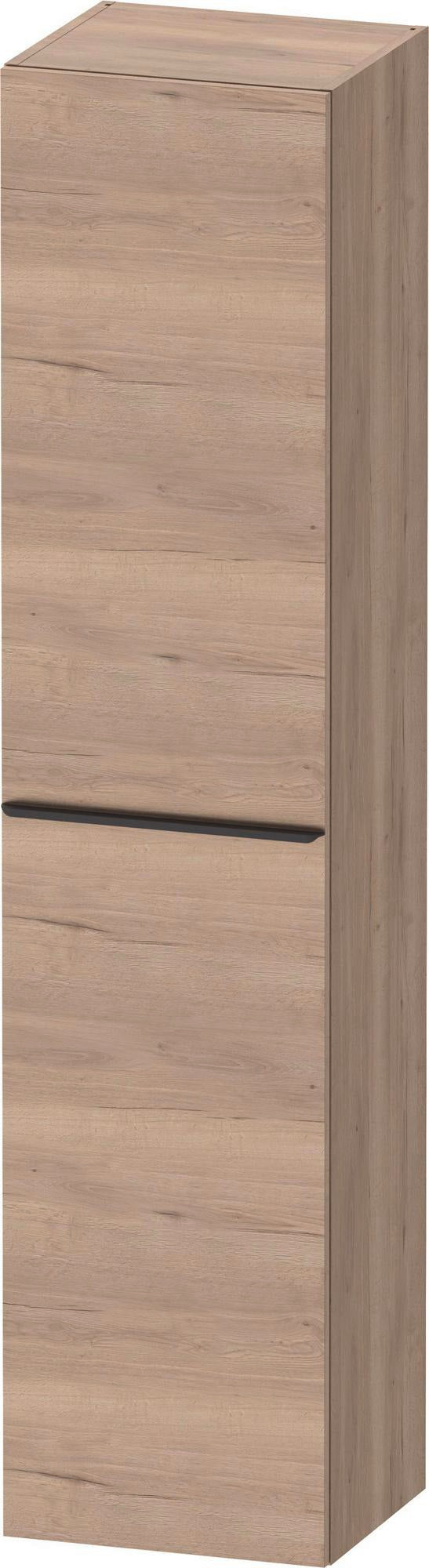 DURAVIT D-Neo Hochschrank 400x360x1760 mm, 1 Tür links, Eiche Schwarz – Matt, Soft-Close