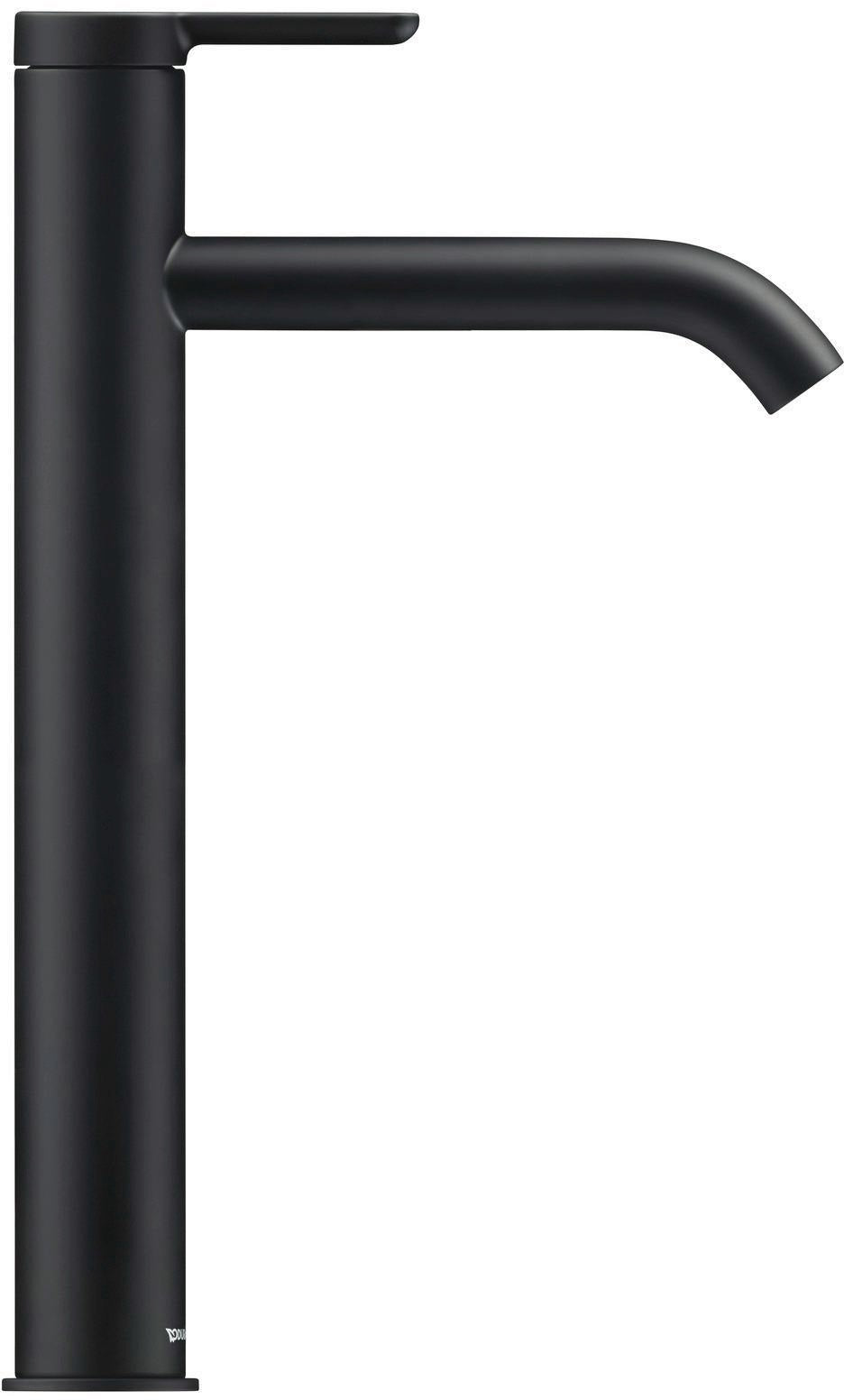 DURAVIT C.1 Einhebel-Waschtischmischer XL 166 mm Schwarz Matt ohne Zugstange