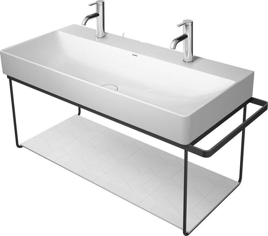 Duravit DuraSquare Metallkonsole mit Handtuchhalter links/rechts, Chrom, 1063 mm, für Waschtisch 235310