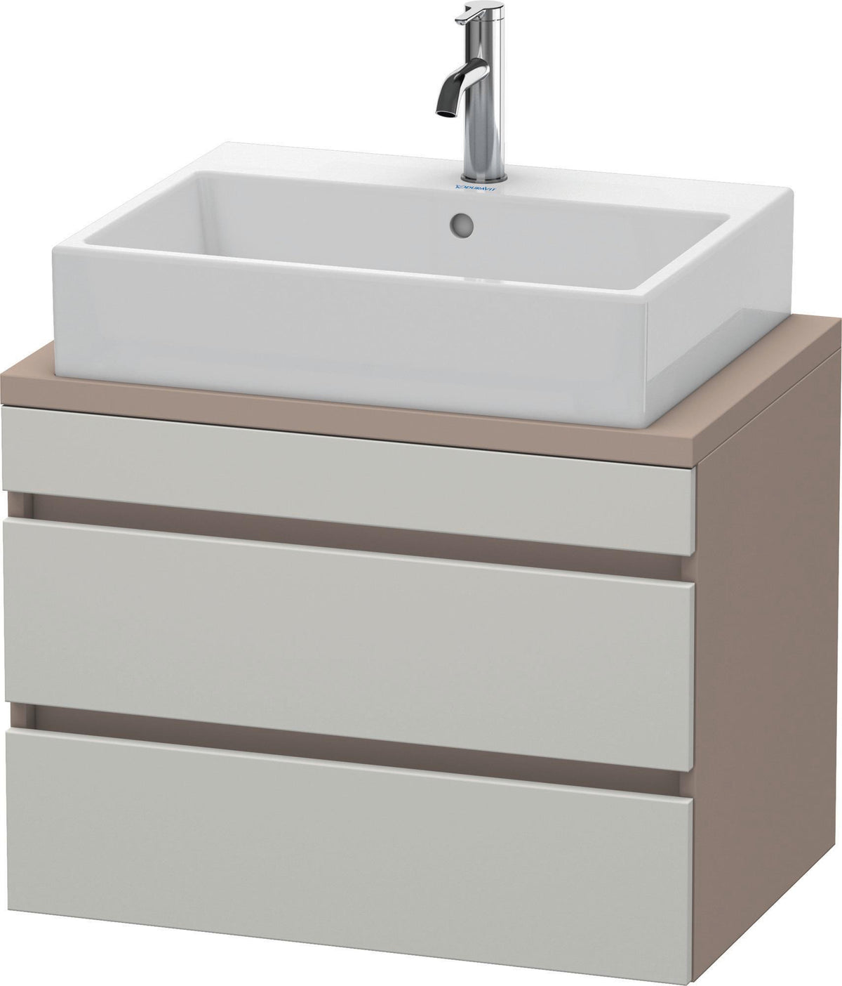 Duravit DuraStyle Konsolenunterschrank 700 mm betongrau matt mit 2 Schubkästen