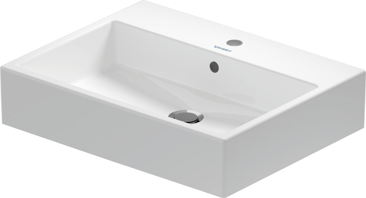 DURAVIT Aufsatzbecken Vero Air 600 mm mit Überlauf, Hahnlochbank und geschliffener Oberfläche in Weiß