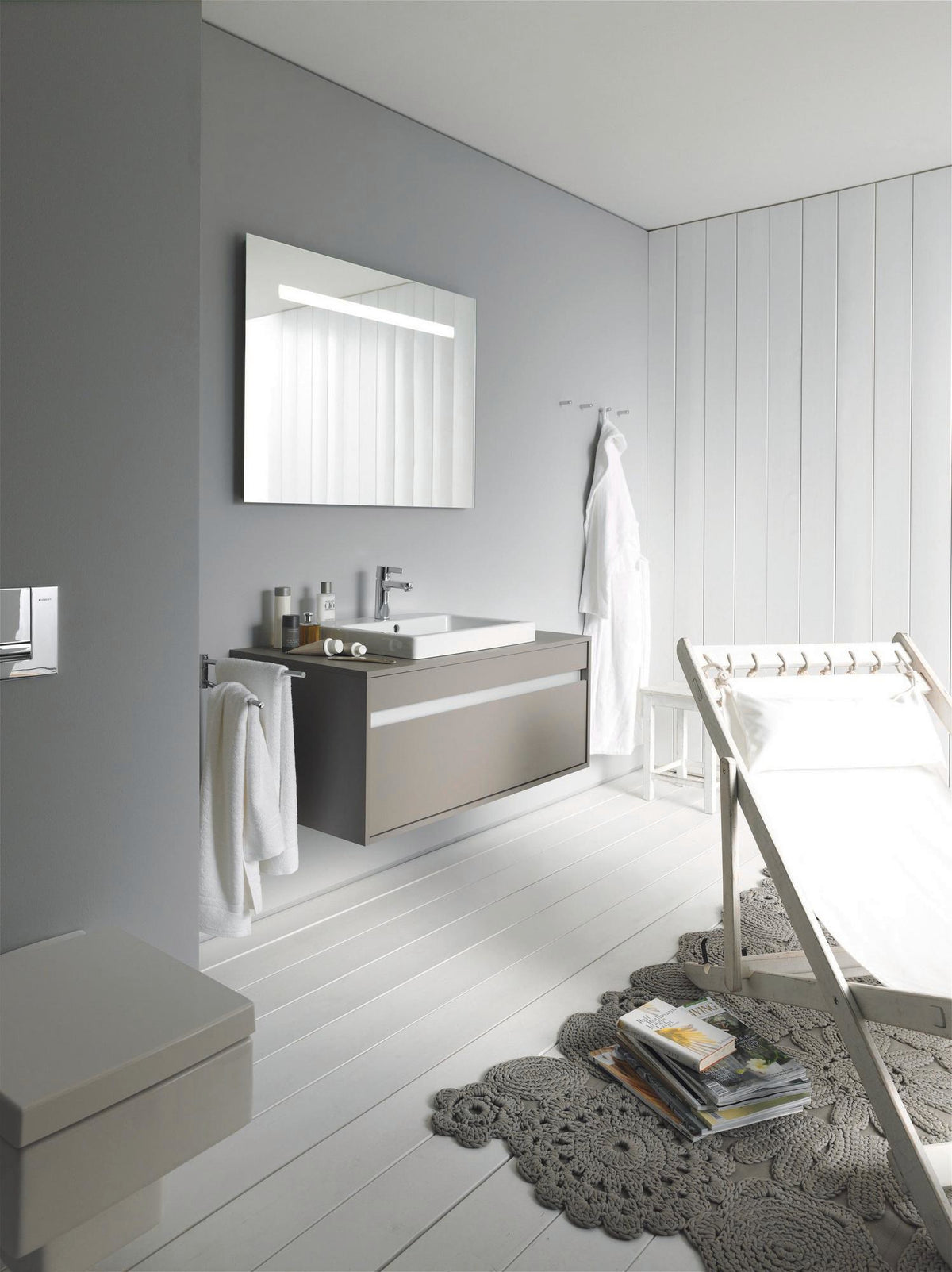 DURAVIT Einbauwaschtisch Vero 500 mm weiß mit Überlauf und 1 Hahnloch