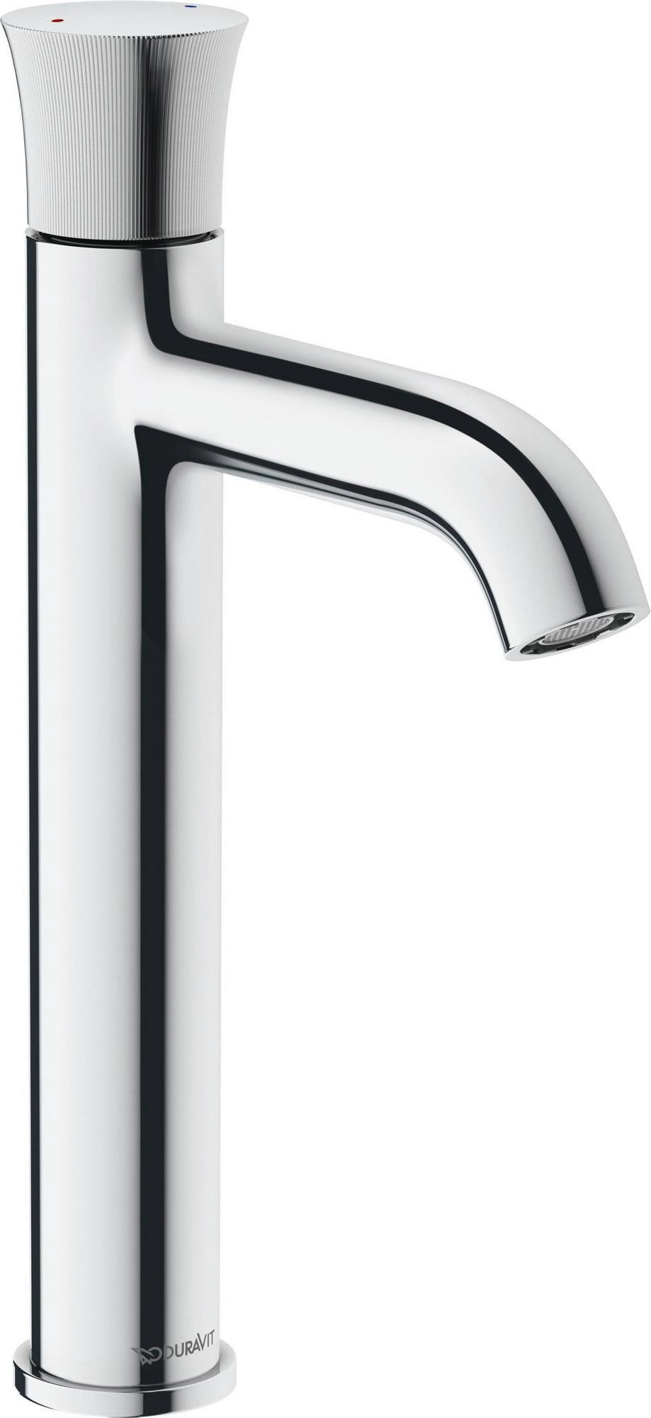 DURAVIT White Tulip Einhebel-Waschtischmischer L Chrom ohne Zugstange, 140 mm Ausladung