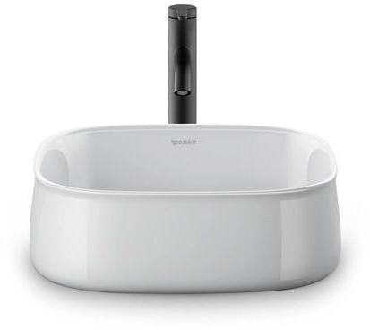 DURAVIT Aufsatzbecken Zencha 420 mm Weiß, geschliffen, ohne Überlauf & Hahnloch – DuraCeram