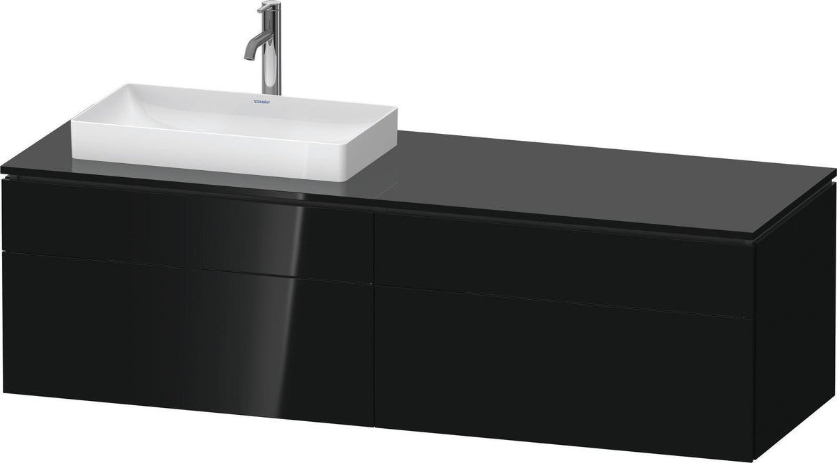 Duravit L-Cube Waschtischunterbau 1620 mm taupe supermatt mit Tip-On und Soft-Close