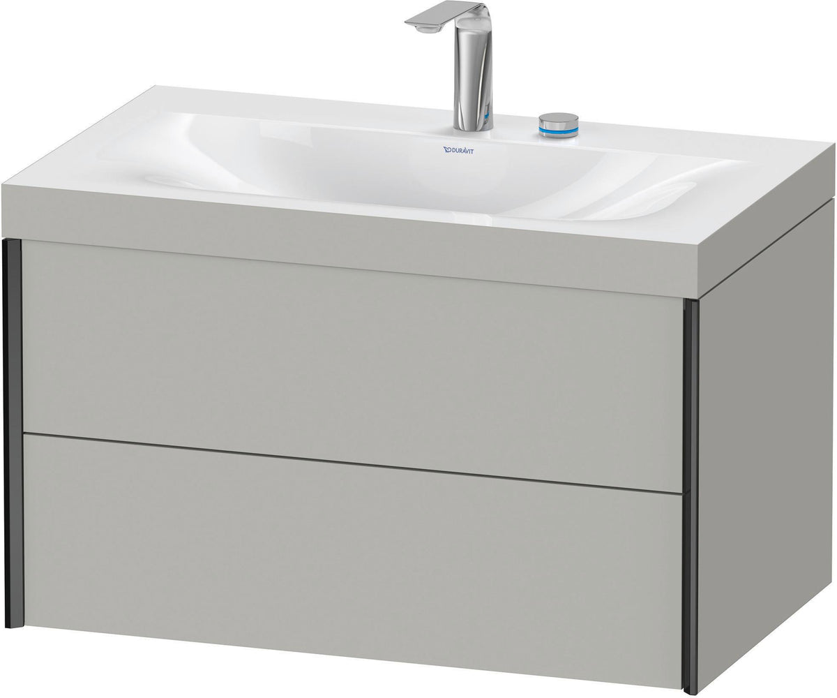 DURAVIT XViu c-bonded Waschtischset wandhängend 800x480x503mm mit 2 Schubkästen, Push-Open und Soft-Close