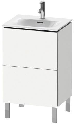 Duravit Waschtischunterbau L-Cube 704x520x421mm weiß matt mit Tip-On-Technik