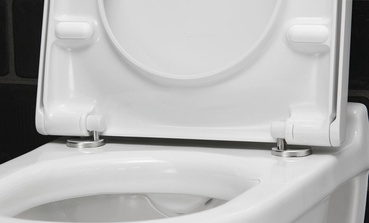 DURAVIT Wand-WC-Set Starck 3 Tiefspüler weiß mit WC-Sitz Absenkautomatik