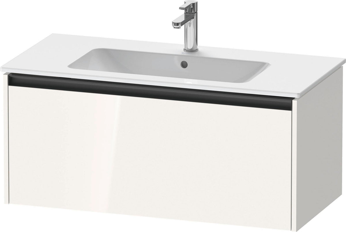 Duravit Ketho.2 Waschtischunterbau 1010 mm betongrau matt – wandhängend, 1 Auszug, Soft-Close