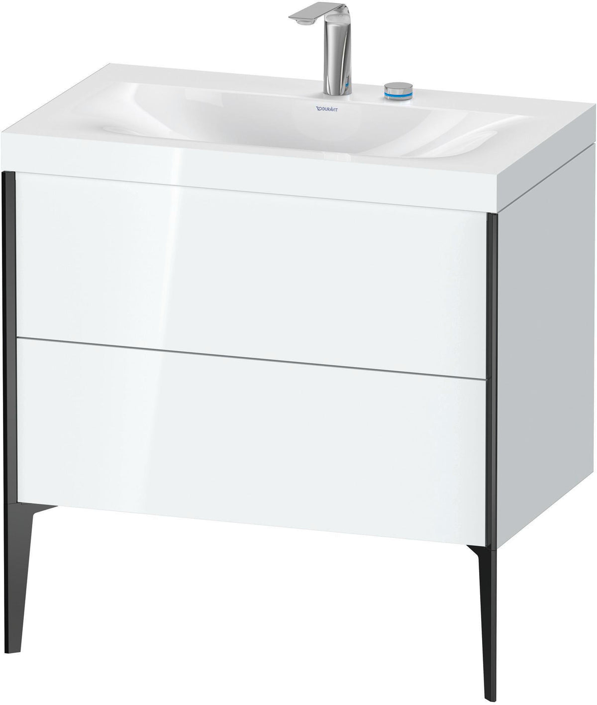 DURAVIT XViu c-bonded Waschtischset 800 mm mit 2 Auszügen, bodenstehend, Soft-Close
