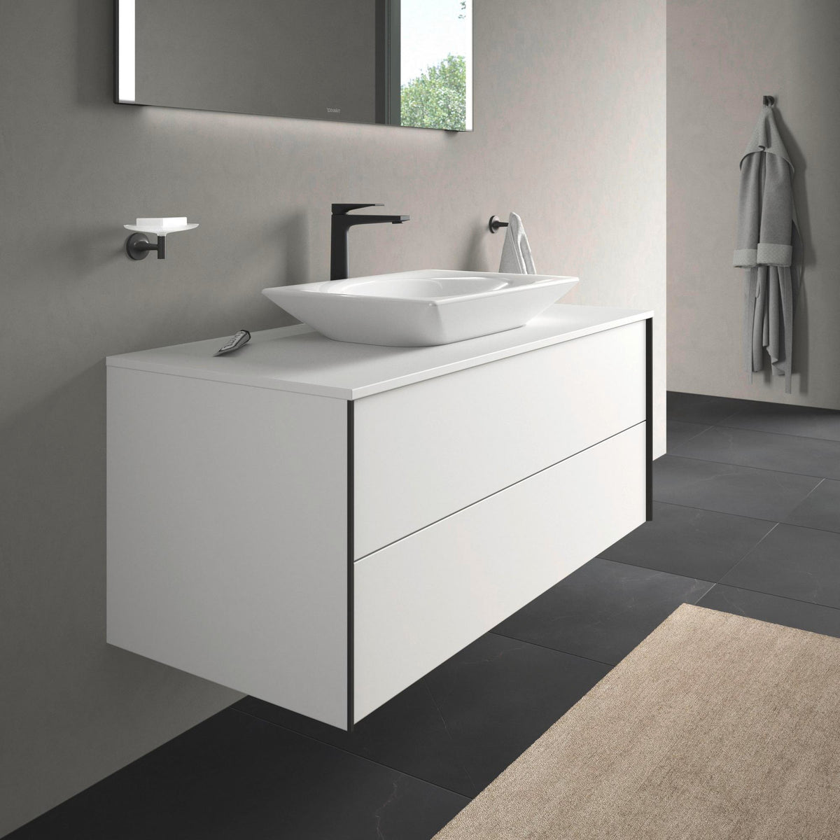 DURAVIT Tulum by Starck Einhebel-Waschtischmischer XL ohne Zugstange, Chrom