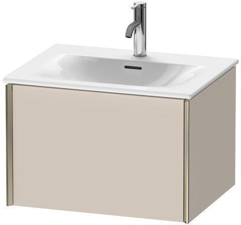 Duravit XViu Waschtischunterbau 610 mm weiß matt mit Tip-On-Technik und einem Auszug