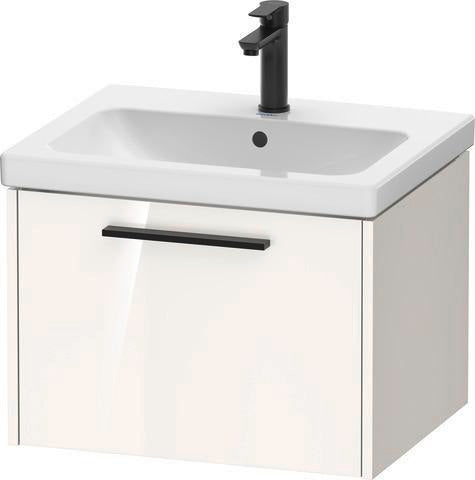 Duravit D-Code 2.0 Waschtischunterbau 584 mm Weiß Matt mit Auszug und Chromgriff