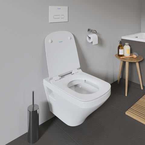 DURAVIT DuraStyle WC-Sitz mit SoftClose Absenkautomatik & Edelstahl-Scharnieren, Weiß