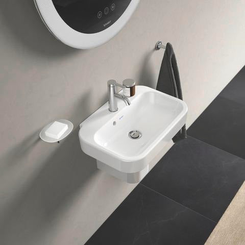 DURAVIT Halbsäule Happy D.2 für 070950, weiß WonderGliss – 280 x 180 x 280 mm, schmutzabweisend