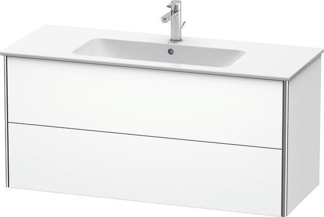 Duravit XSquare Waschtischunterbau 1210 mm mit 2 Schubkästen, s-matt, für ME by Starck