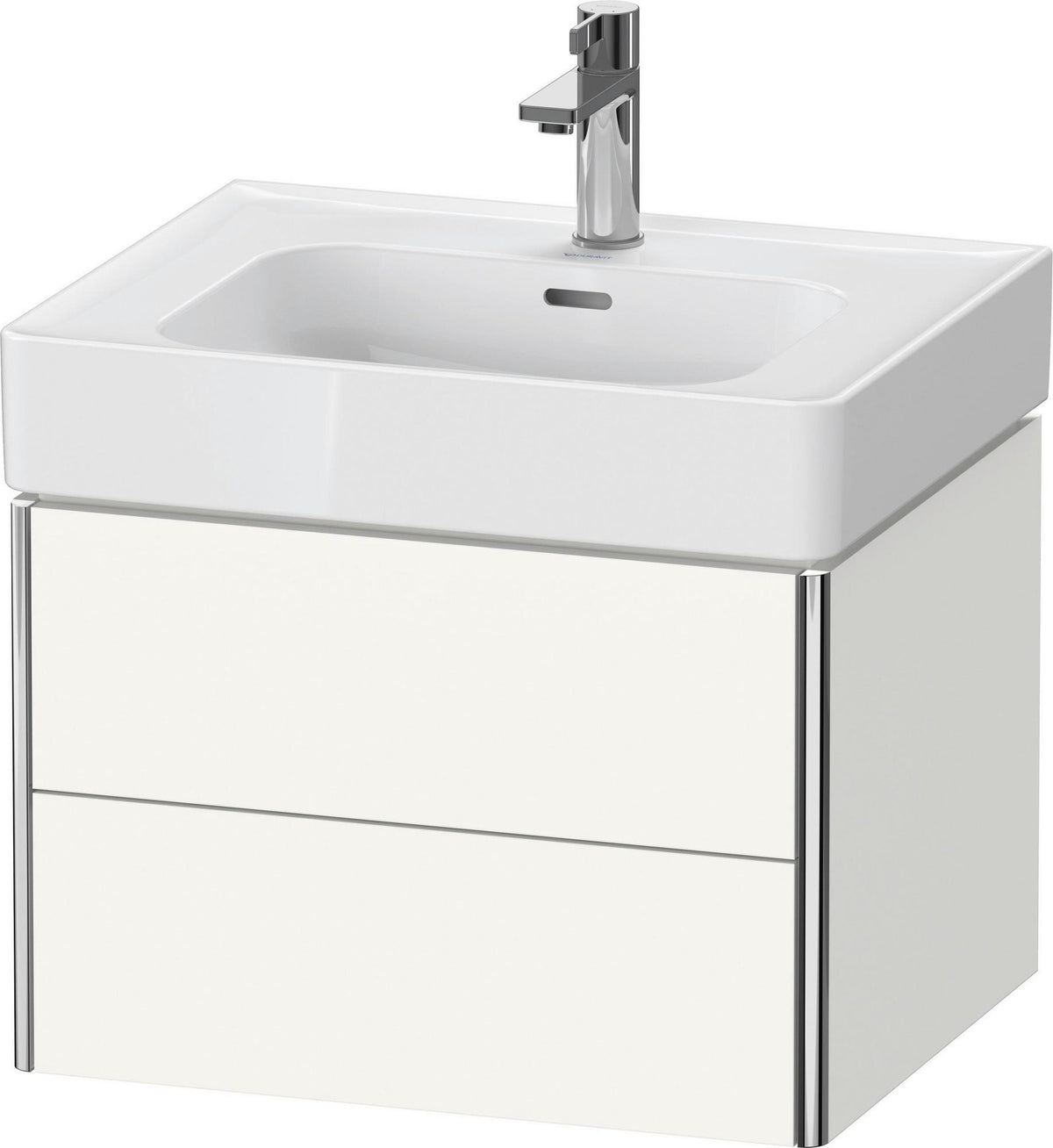 Duravit XSquare Waschtischunterbau 584 mm, 2 Schubkästen, Tip-on, Taupe